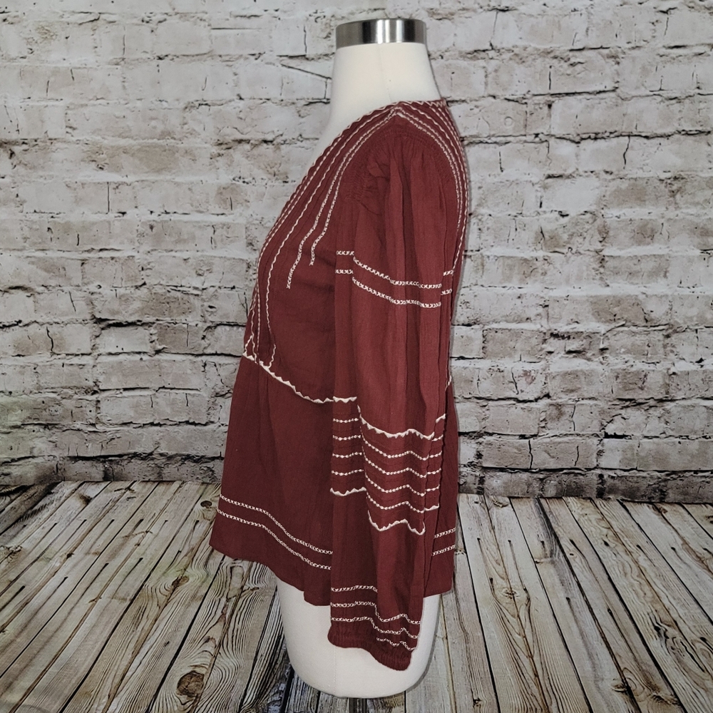 Madewell Faux Wrap Top Size XS - Picture 4 of 13